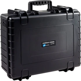 B&W International Outdoor Case Typ 6000 Koffer schwarz mit Schaumstoffeinsatz