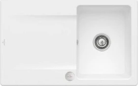 Villeroy & Boch Siluet Flat 780x490mm Einbau Becken reversibel mit Ablauffernbedienung stone white