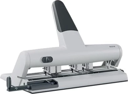 Leitz Akto Mehrfachlocher, schwarz/silber