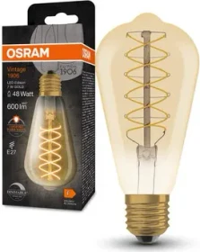 Osram Ledvance Filament LED Vintage 1906 Edison 48 7W/822 E27 DIM