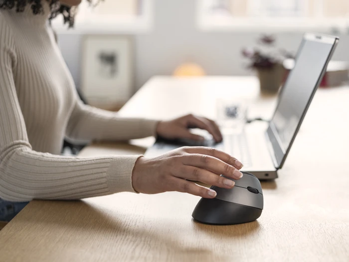 Trust Bayo Wireless Rechargeable Ergonomic Mouse, schwarz/grau, USB