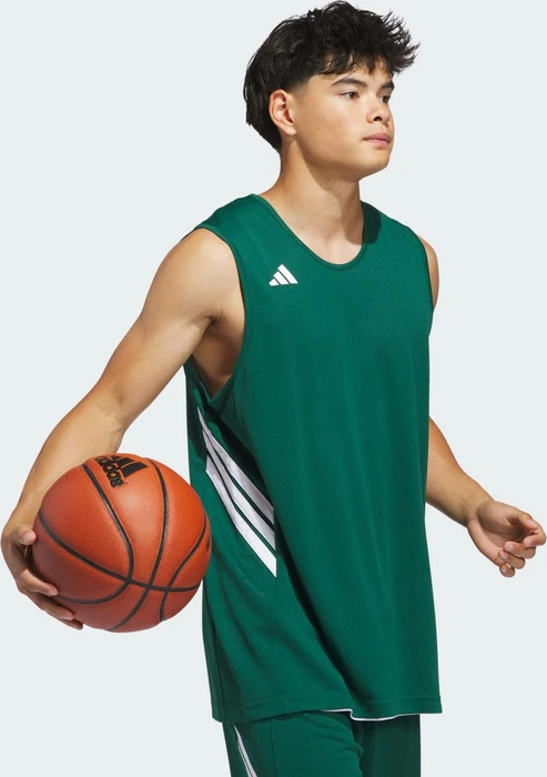 adidas 3G Speed Reversible Basketball Trikot ärmellos team dark green/white (Herren)