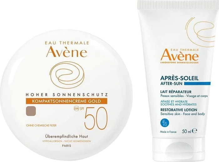 Pierre Fabre Avène Mineralische Kompakt Sonnencreme Gold LSF50+, 10g