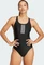 adidas 3-Streifen Rubber Graphic Badeanzug schwarz (Damen) Vorschaubild