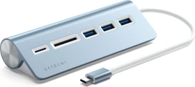 Satechi USB-C Combo Hub, blau, USB-C 3.0 [Stecker]