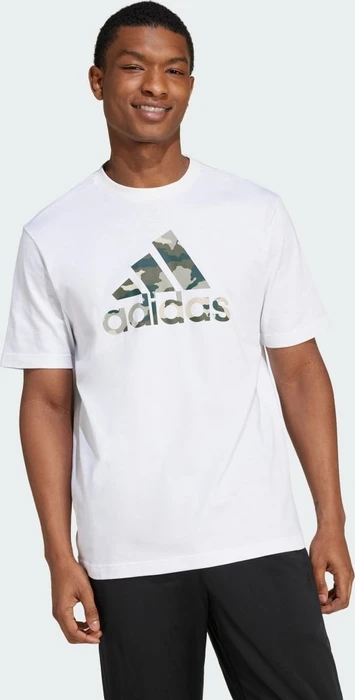 adidas Camo Badge of Sport Graphic T-Shirt kurzarm weiß (Herren)