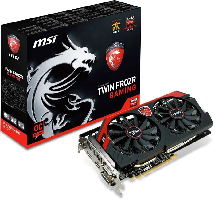 MSI Radeon R9 270X, R9 270X Gaming 2G LE, 2GB GDDR5, 2x DVI, HDMI, DP