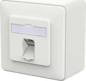 Metz Connect E-DAT C6A IDC 1 Port AP verkehrsweiß