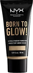 NYX Born To Glow Naturally Radiant Foundation nude, 30ml