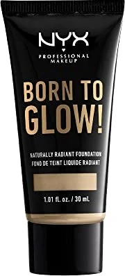 NYX Born To Glow Naturally Radiant Foundation nude, 30ml