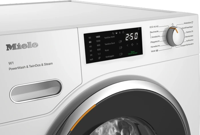 Miele W1 WWG880WCS PowerWash & TwinDos & Steam Frontlader lotosweiß