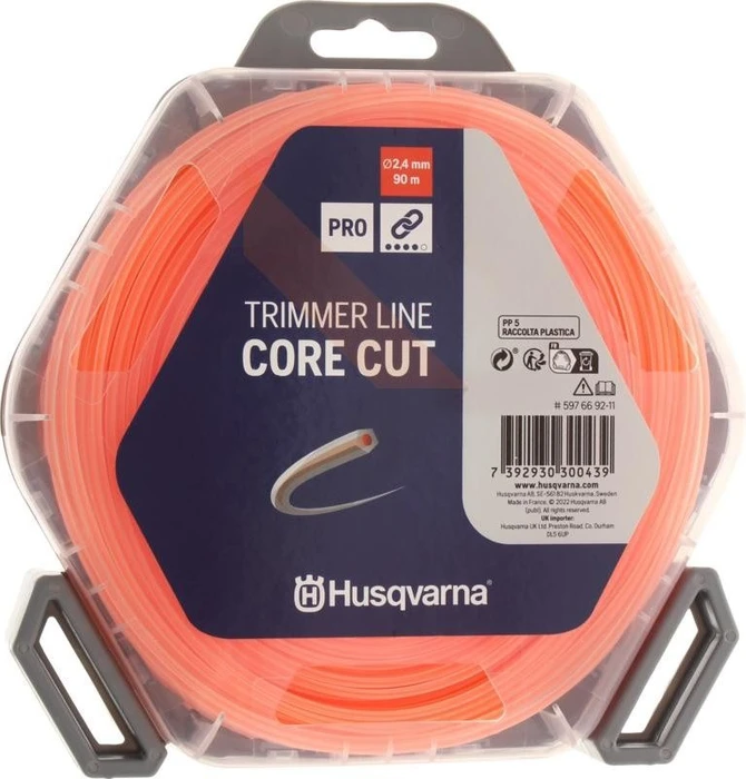 Husqvarna Core-Cut Trimmerfaden für Rasentrimmer, 2.4mm/90m