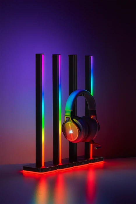 Corsair iCUE LT100 Smart Lighting Towers Starter Kit, RGB-Beleuchtungsset, 2er-Pack, schwarz