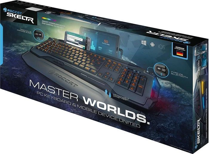 Roccat Skeltr Master Worlds, grau, LEDs RGB, USB, DE