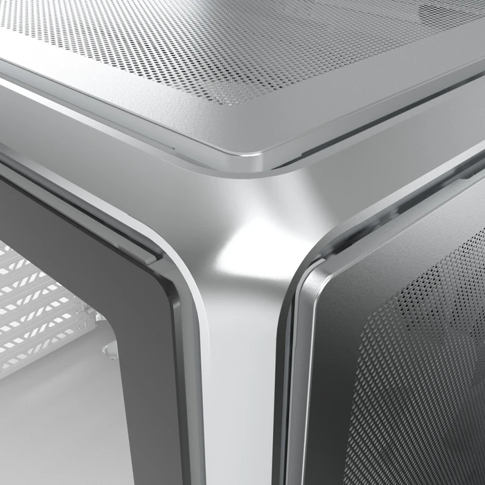 Cooler Master MasterFrame 500 Mesh, silber, Glasfenster