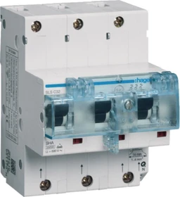 Hager SLS-Schalter 3 polig Cs-Charakteristik 32A