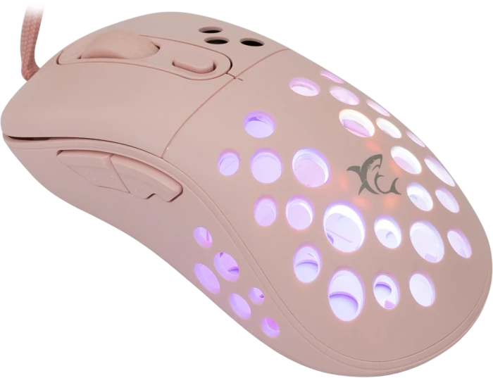 White Shark Azrael Pink Gaming Mouse, rosa, USB