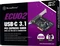SilverStone ECU02, 1x USB 3.1 intern, PCIe 3.0 x2 Vorschaubild