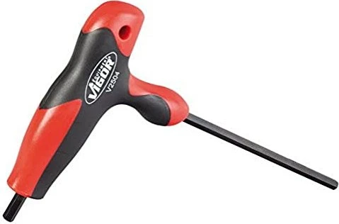 Vigor T-Griff Innensechskant Schraubendreher, 3x100mm