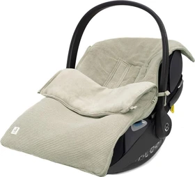 Jollein Fußsack Gruppe 0+ 3/5 Punkte Basic Knit olive green