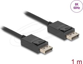 DeLOCK DisplayPort 2.1 Kabel schwarz, 1m