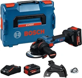 Bosch Professional Expert EXWS18V-15S BITURBO Akku-Winkelschleifer inkl. L-Boxx + 2 Akkus 8.0Ah