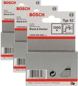 Bosch Professional Typ 52 Tacker-Klammern, 14x12.3mm, 1000 Stück