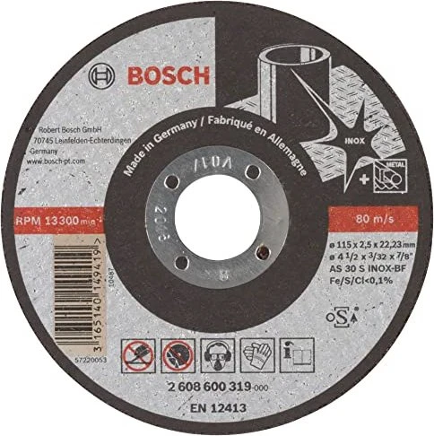Bosch Professional AS30SBF Expert for Inox Trennscheibe, 115x2.5x22.23mm, 1 Stück