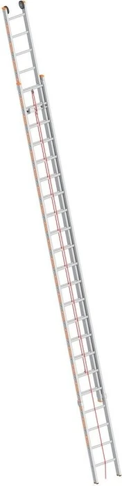 Layher Topic 1037 Alu 2-tlg. Schiebeleiter, 2x 22 Stufen
