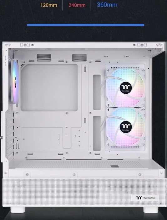 Thermaltake View 270 Plus TG ARGB Snow, weiß, Glasfenster