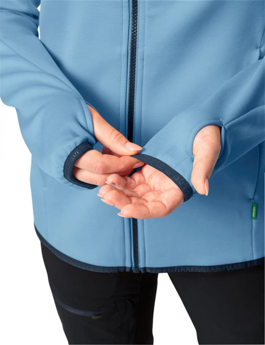 Vaude Valsorda Fleece Hoodie Funktionsjacke pastel blue (Damen)