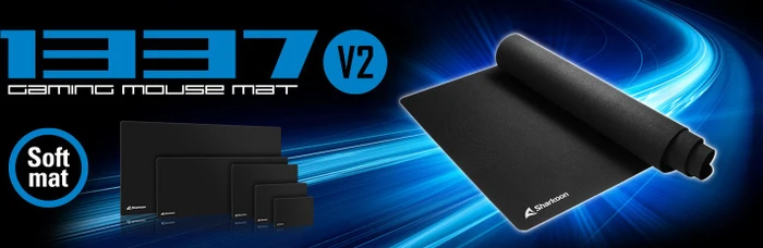Sharkoon 1337 V2 Gaming Mat Big, 1200x600mm, schwarz