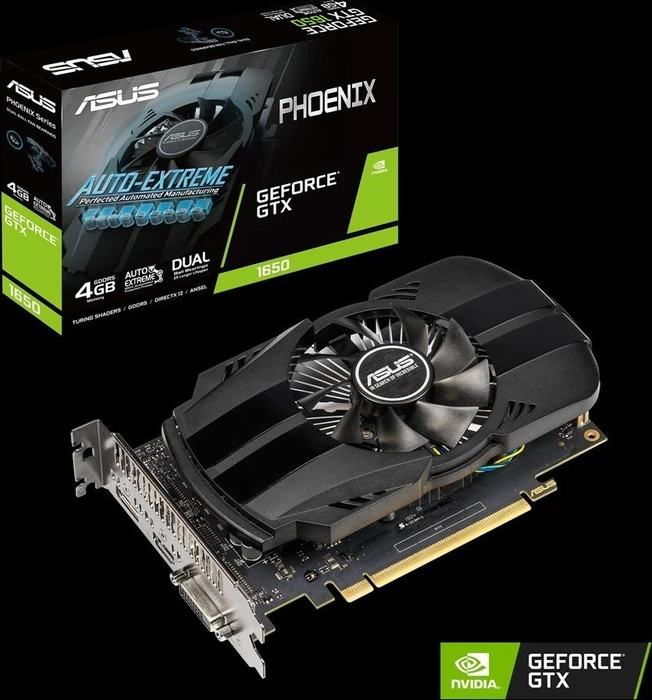 ASUS Phoenix GeForce GTX 1650, PH-GTX1650-4G, 4GB GDDR5, DVI, HDMI, DP