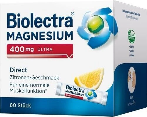 Biolectra Magnesium 400mg ultra direct Zitrone Micro-Pellets