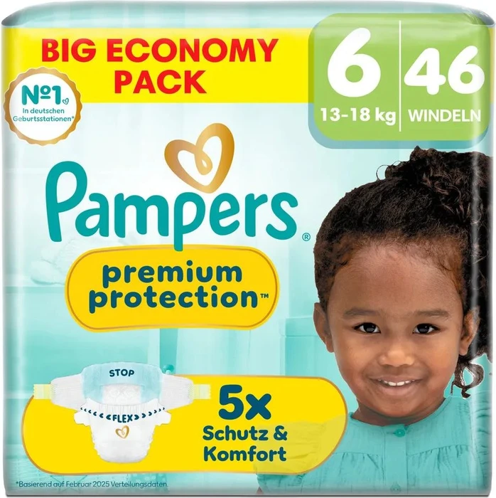 Pampers Premium Protection Gr.6 Einwegwindel, 13-18kg