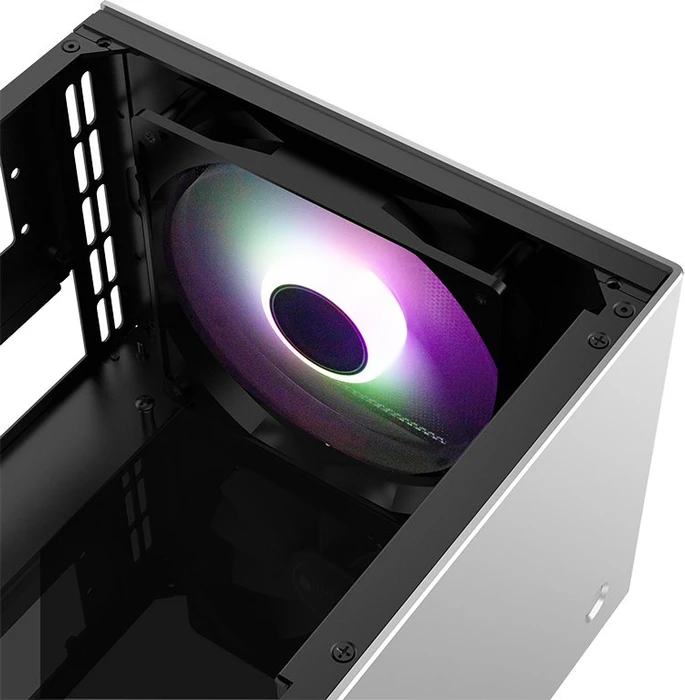 Jonsbo T8, silber, Glasfenster, Mini-ITX