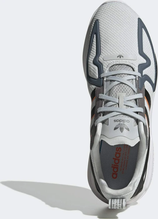 adidas ZX 2K Flux clear grey/core black/signal orange (Herren)