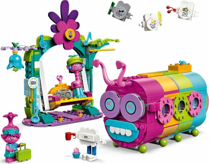 LEGO Trolls World Tour - Regenbogen-Raupenbus