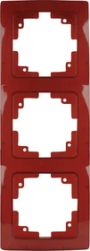 uniTEC MONACO Serie 206 Abdeckrahmen 3-fach, rot