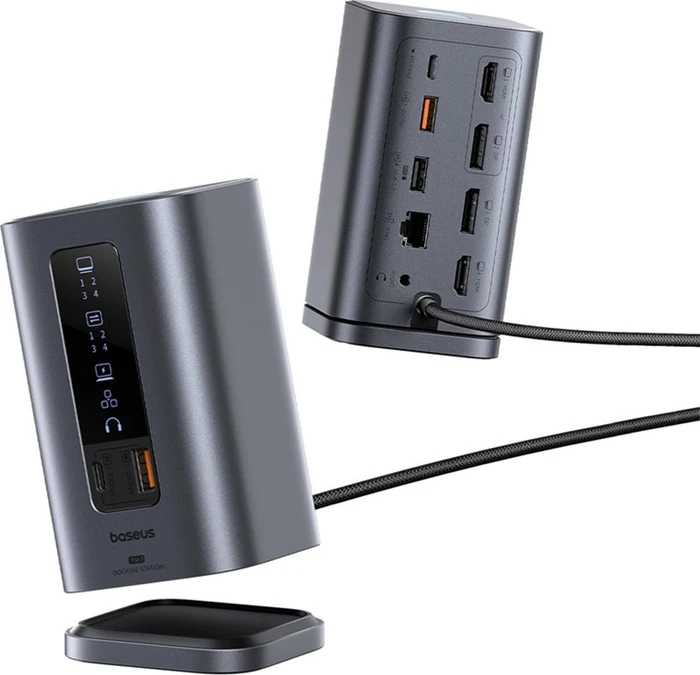 Baseus Spacemate 11-in-1 Docking Station, Mac, Multiport-Adapter, USB-C 3.1 [Stecker]
