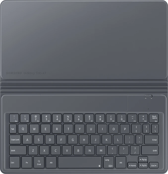 Samsung EF-DT500 Book Cover Keyboard für Galaxy Tab A7, grau, DE