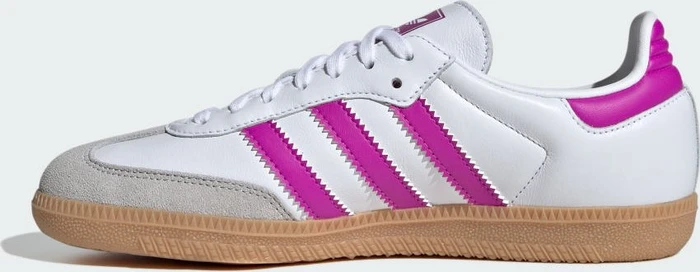 adidas Samba OG cloud white/purple burst/gum (Junior)