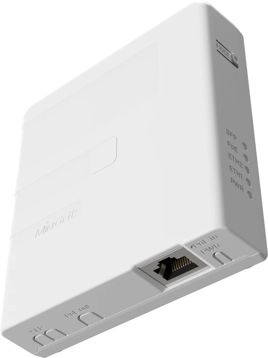 MikroTik Wallmount Gigabit LAN-Konverter, 2x RJ-45, 1x SFP, PoE PD