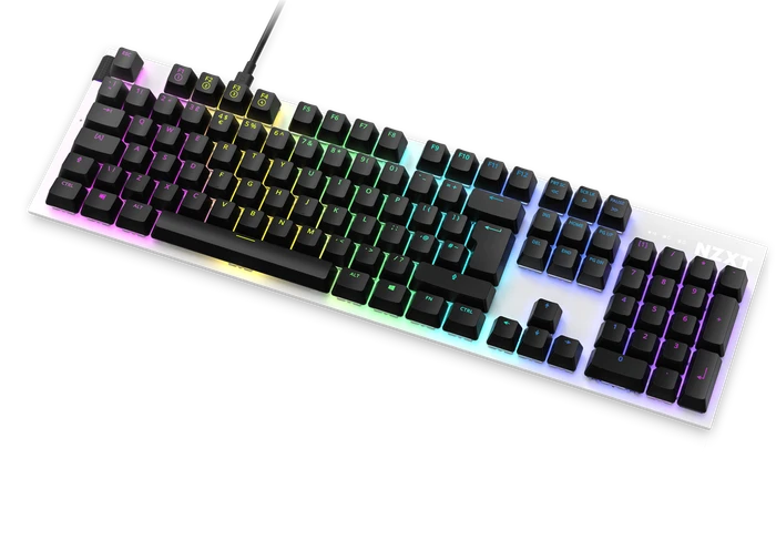 NZXT Function, matt, LEDs RGB, hot-swap, weiß, Gateron RED, USB, UK