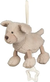 Sterntaler Hund Lucky Spieluhr klein graubeige