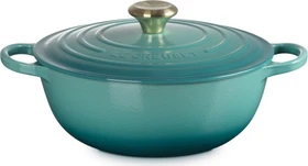 Le Creuset La Marmite Bräter aus Gusseisen rund 26cm 4.1l bleu riviera