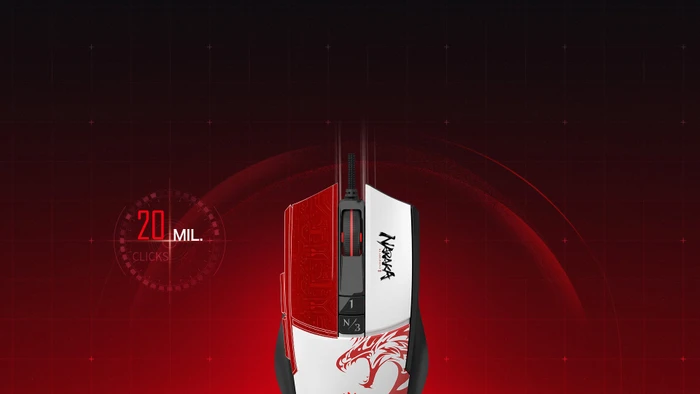 A4Tech Bloody L65 MAX RGB Gaming Mouse, Naraka Bladepoint, USB