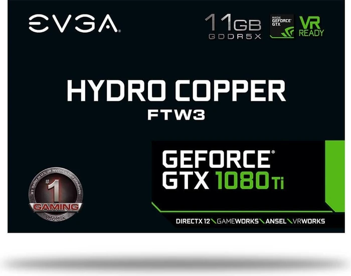 EVGA GeForce GTX 1080 Ti FTW3 iCX Hydro Copper Gaming, 11GB GDDR5X, DVI, HDMI, 3x DP