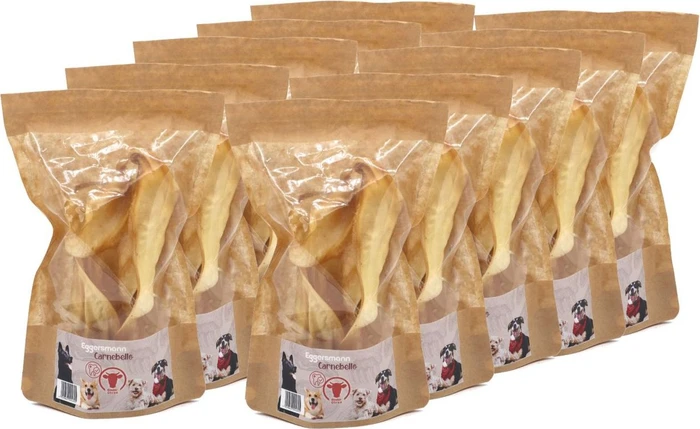 Eggersmann Carnebello Naturkausnack 2x Rinderohren, 20 Stück (2x 10 Stück)