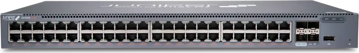 Juniper EX4000 Rackmount Gigabit Managed Switch, 48x RJ-45, 4x SFP+, 740W PoE+, Front to Back Airflow
